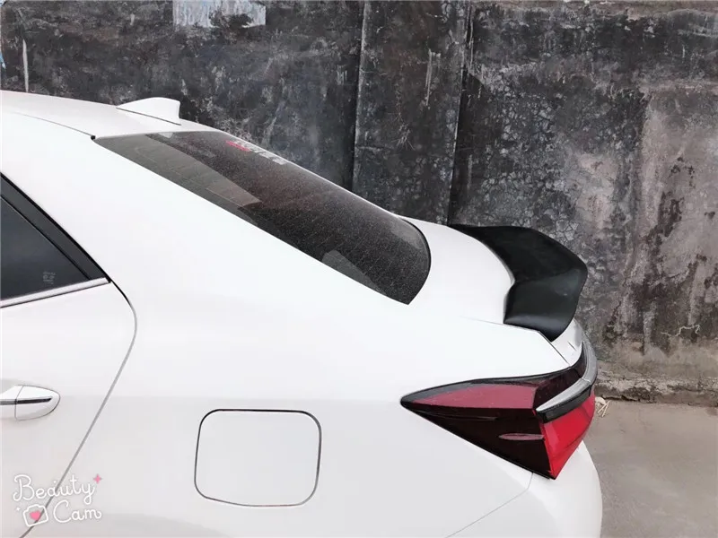 Для углеродного волокна/FRP спойлер corolla 15 16 18 Toyota corolla задняя губка заднего крыла багажника R стиль спойлер хвост аксессуары