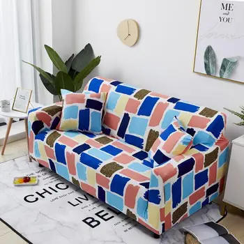 

55 Elastic Sofa Cover for L Shaped Sectional Corner Chaise Longue Slipcovers for Living Room Sofa Stretch Couch Cover