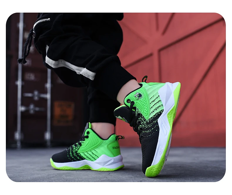 Boys Basketball Sneakers for Kids 1 Children Sport Shoes Kids Basketball Shoes Retro 11 Kids Shoes Youth Gym Shoes