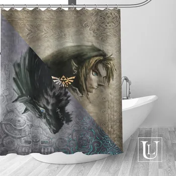 

Custom The Legend of Zelda curtain new large European & American style print edition polyester shower curtain