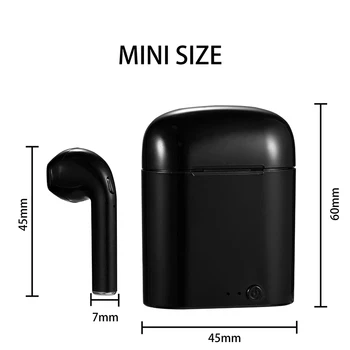 

FLUXMOB i7-mini Tws Wireless Headphones sports Earbuds Bluetooth 5.0 Earphone HD CALL Headset with charging case for smartphone