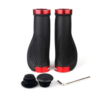 

Bike Handle-Bar-Grip Economic Soft Double Lock Rubber Handle Bar Cover Anti-Slip Comfortable Bicycle Parts for Mountain Bike BMX