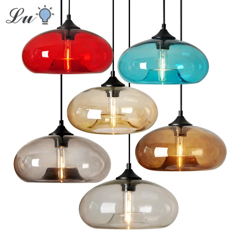 Светодиодная Подвесная лампа E27 винтажный потолочный светильник в стиле