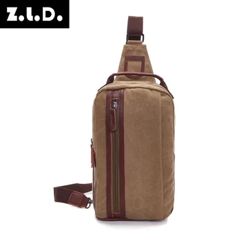 

High Quality Canvas Single Shoulder Chest Bag Tide Oblique Satchel Leisure Hand Bag Single Shoulder , Oblique Back Chest Bag