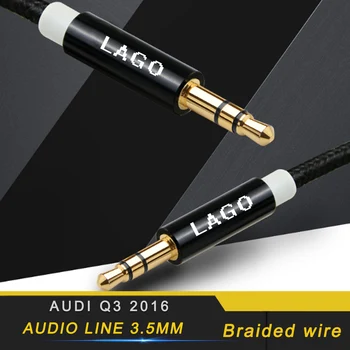 

For Audi Q3 2016 2017 2018 Car Styling Audio Line AUX Line Interior Accessories