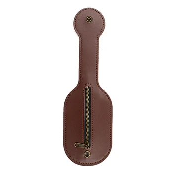 

Coin Purse Money EDC Tool PU Leather Portable Big Capacity Zipper Mini Wallet Gift Boston Racket Pocket Multifunctional Vintage