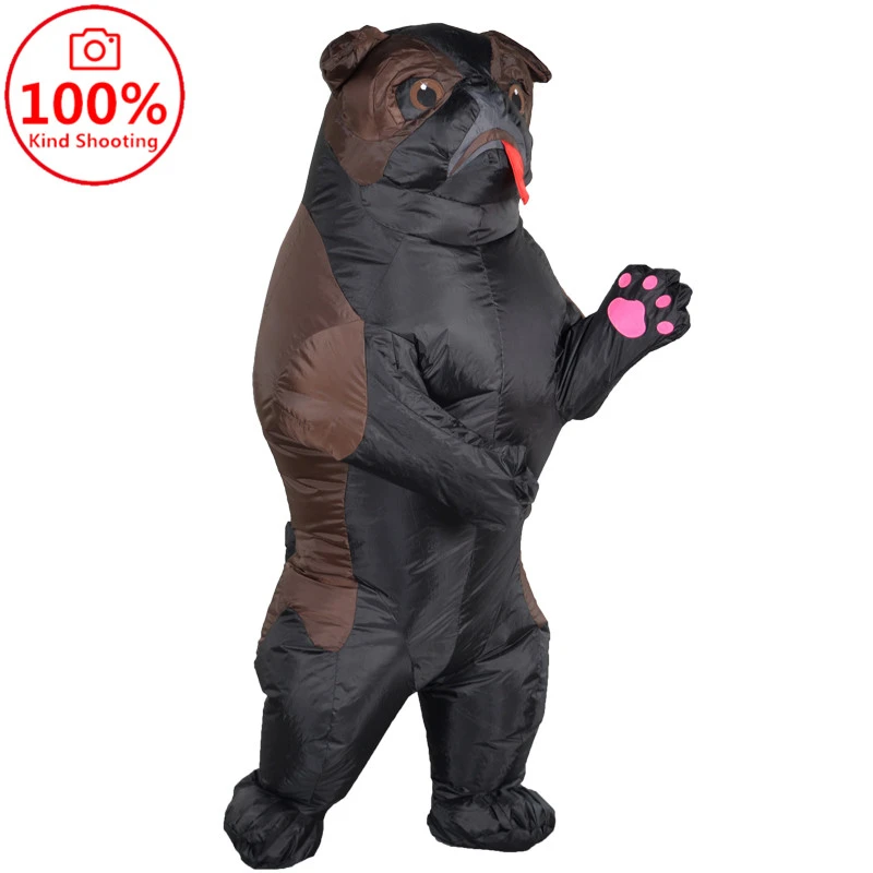 Inflatable Pug Dog costume Cosplay Funny Air Blow Up Shar Pei Suit