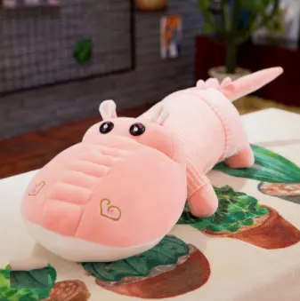 65 CM Pink 65-85 см большой Kawaii плюшевый туалетный крокодил хлопок Экологичная детская подушка Удобная игрушка для сна детский подарок - Цвет: 65 CM Pink