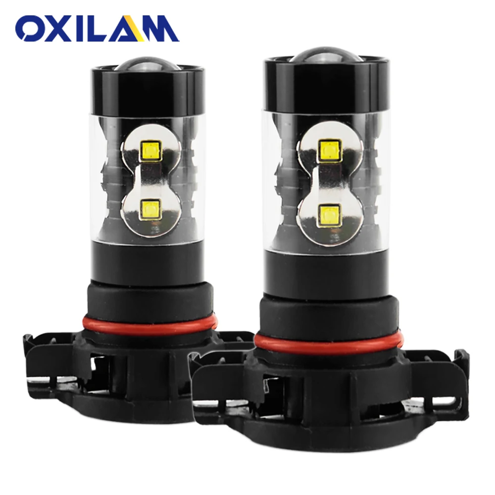 OXILAM PSX24W светодиодные лампы H8 H11 H27 880 881 противотуманные фары H10 H16 светильник DRL для