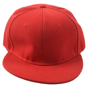 

Plain Re-entry Hip-Hop Baseball Cap Boy Adjustable Hat Red