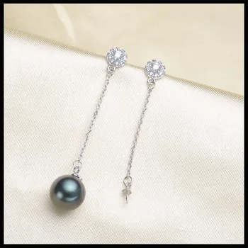 

Unique Design Hot Pearl Earrings Mountings, Drop Earrings Findings Settings Jewelry Parts Fittings Drop Earrings Accessories