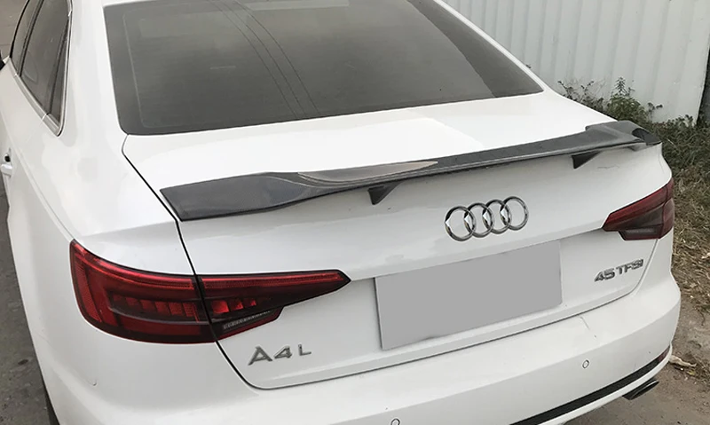 Высококачественный задний спойлер из углеродного волокна для Audi A4 B9 R Style 2017 2018