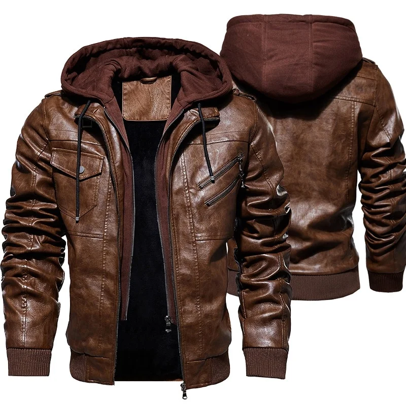 fur lined leather jacket mens