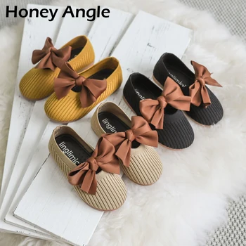 

Casual Kids Girl Princess Shoes Spring Autumn Bow-knot Fashion Children Shoes Korean Style Little Girl Baby Shoes Footwear 21-35