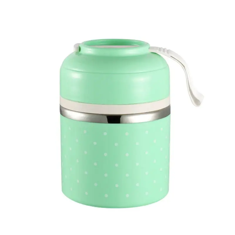 

Lunch Box Stainless Steel Leakproof Food Storage Containers with Insulated Lunch Box for Adult and Office green