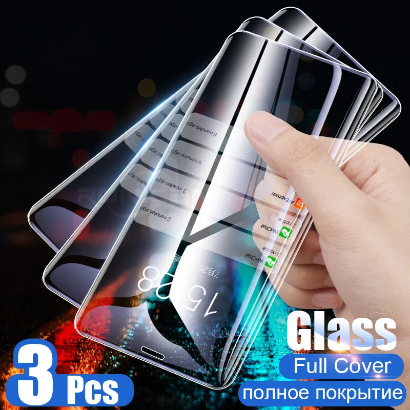 

3Pcs Protector Glass on the For iPhone X XS MAX XR 6 6s 7 Plus Screen Protector For iPhone 6 6s 7 8 Plus 5 5s 4s Tempered Glass
