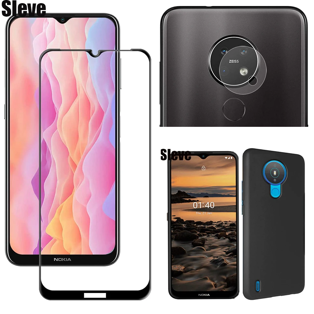 Tempered Glass With Soft TPU Case Camera Lens Screen Protector Protective Film For Nokia 5.4 5.3 8.3 X20 X10 G10 G20 1.4 3.4 2.4 | Мобильные