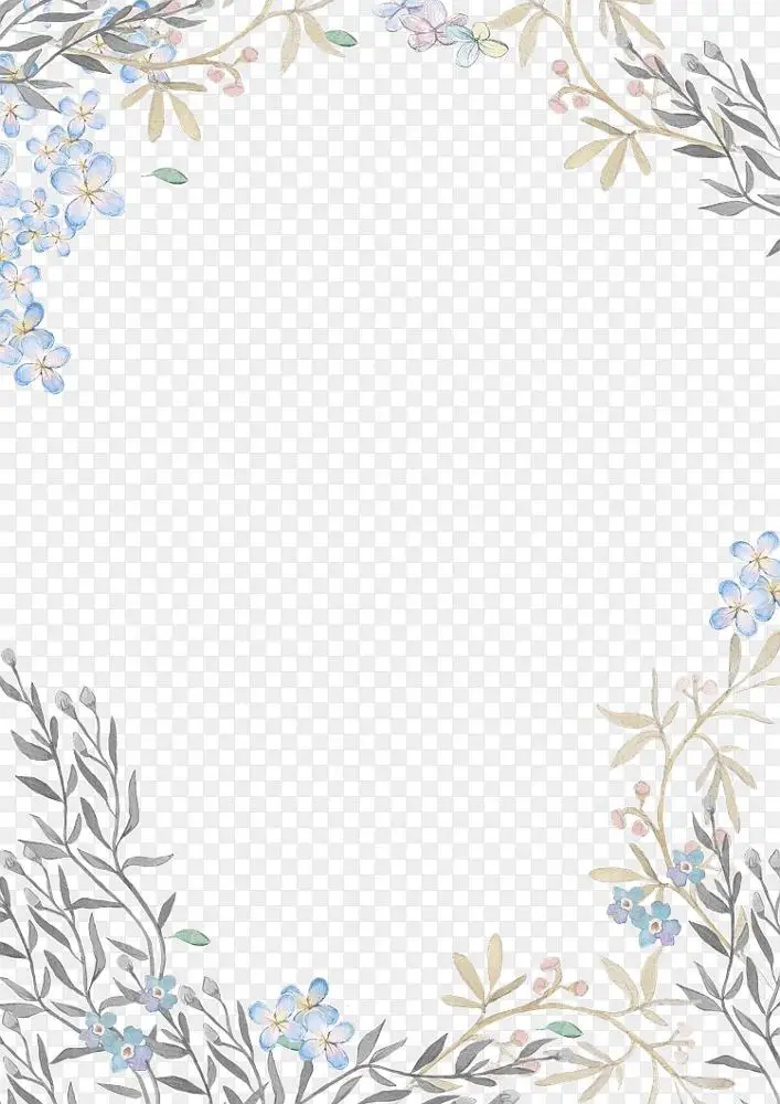 手绘花草背景素材png图片素材免费下载 图片编号qkegmjgq Pngbag素材网