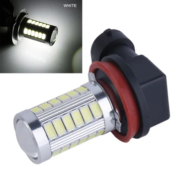 

1X H11 Car Headlight Bulb 5630 33 SMD LED DC 12V Car Fog Driving Light Head Lamp High Bright White 6500K