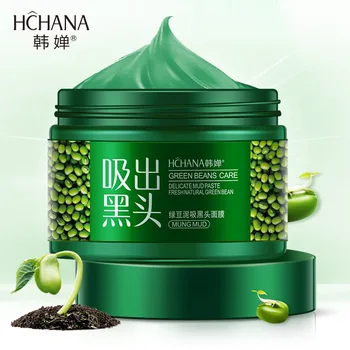 

ROREC Mung Bean Mud Facial Mask Blackhead Remove Whitening Moisturizing Shrink Pore Acne Treatment Face Masks Skin Care