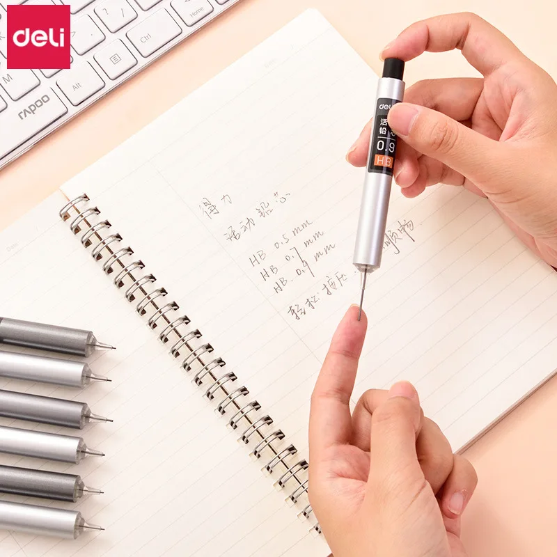 Пресс тип 0,5 0,7 автоматическое HB карандаш свинцовый пресс для заполнения не грязные руки офисные школьные канцелярские принадлежности механические стержни для карандаша