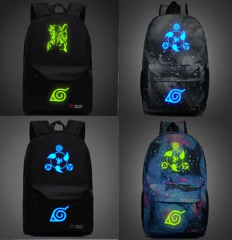 

RZ School Uchiha Sasuke Backpack Naruto Uchiha Itachi Knapsack Uzumaki Naruto Bags Multifunctional Anime Backpacks