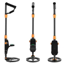 Unidade principal do detector de metais do uso extensamente da bobina de pesquisa sensível do escavador do ouro do tesouro do lcd do detector de metais à prova dwaterproof água com a bobina da busca