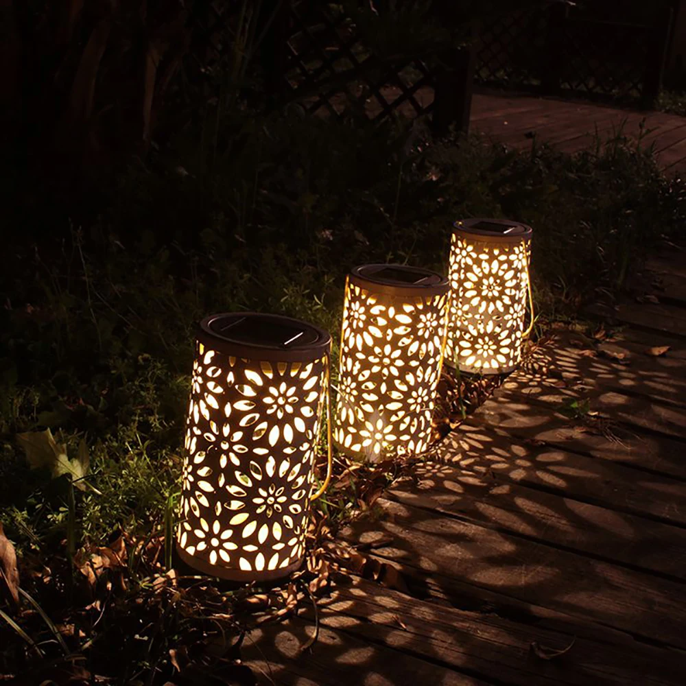 Mpow XJ192 Antique LED Solar Light Waterproof Garden Pathway Lights Outdoor Lawn Lamp For Garden Street Decor Solar Panel Lamp (6)