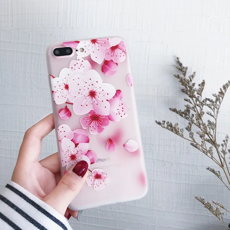 Luxury Case For Samsung Galaxy A10 Phone Cover 3D Flower Silicone TPU Cases Soft Covers For Samsung A20 A30 A50 Capa Coque Funda - Цвет: Оранжевый