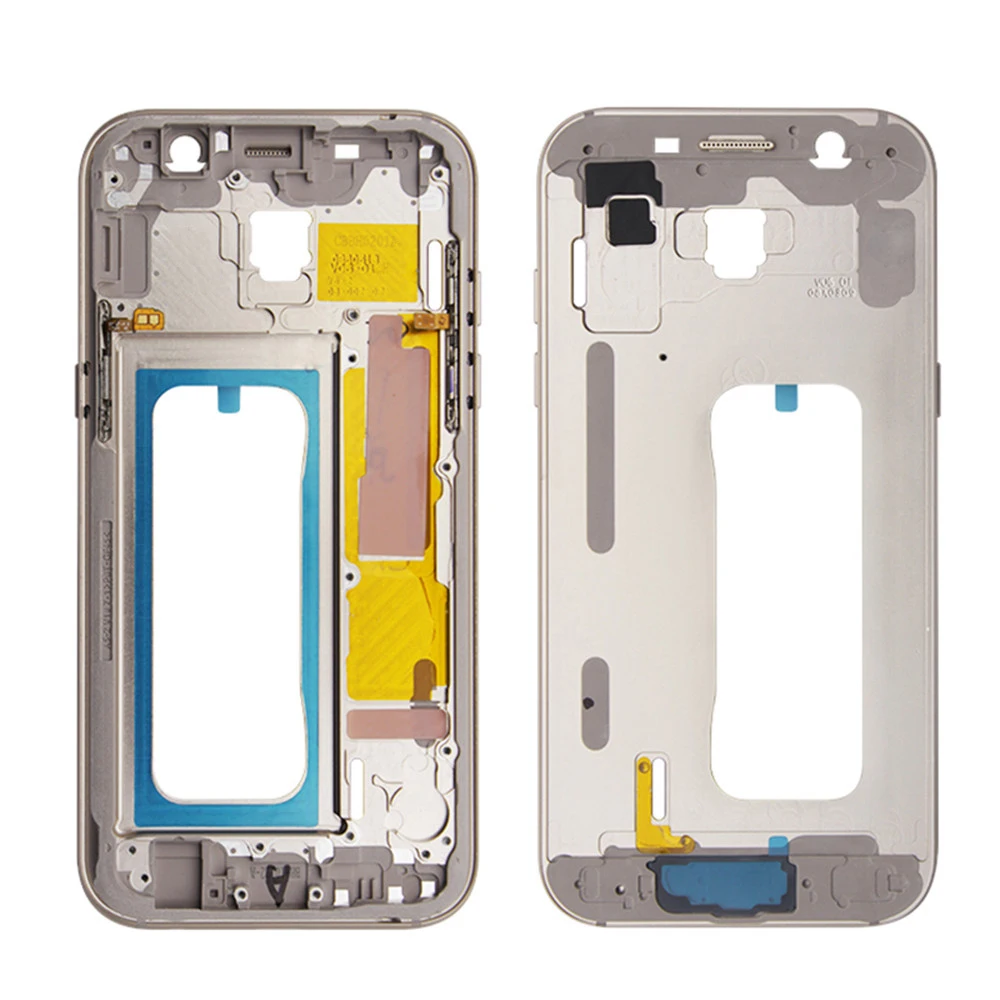 Для samsung Galaxy A5 A7 A520 A720 средняя рамка корпуса с боковой кнопкой включения и выключения питания