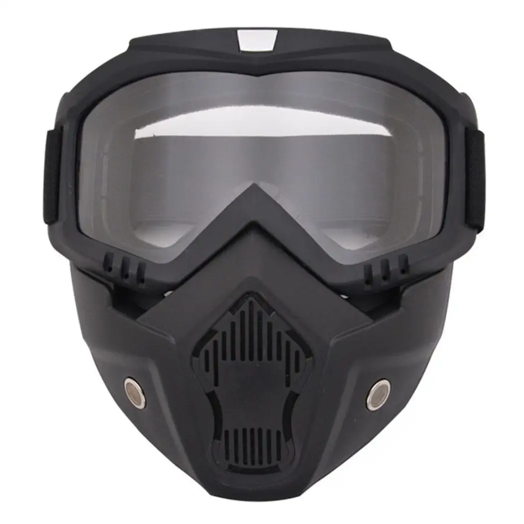 Unisex Practical Windproof Rainproof Mask Ski TPU Goggles Motorcycle Riding Outdoor Sport, With Goggles PC - Color: 2