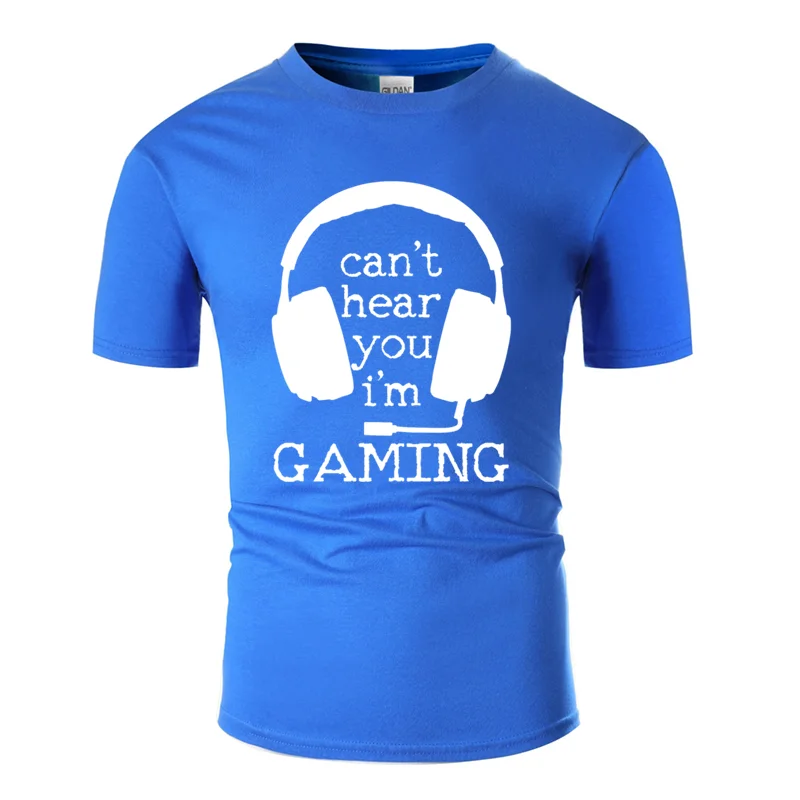 Men-Blue Новая модная дышащая игровая футболка для мужчин, одноцветная футболка с рисунком, брендовая футболка отличного размера плюс 3xl 4xl 5xl - Цвет: Men-Blue