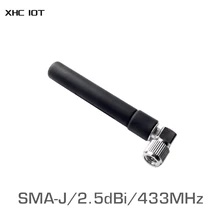 

5PCs 433MHz SMA-J Interface Impedance Less Than 1.5 SWR 50 Ohm 2.5dBi Gain TX433-JWG-7 XHCIOT Omnidirectional Antenna
