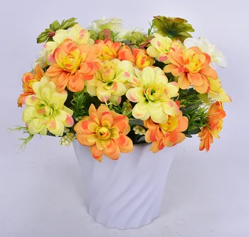 

Multi-color Artificial Chrysanthemum 7 Head Watercolor Guanyin Chrysanthemum Artificial Chrysanthemum Silk Flower Preserved Fres