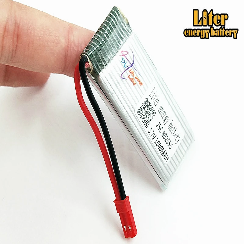 20 шт./партия 3,7 V 1000 mAh di feida F181 F187 F163 H12C H12W Квадрокоптер литиевая батарея 802555 25c