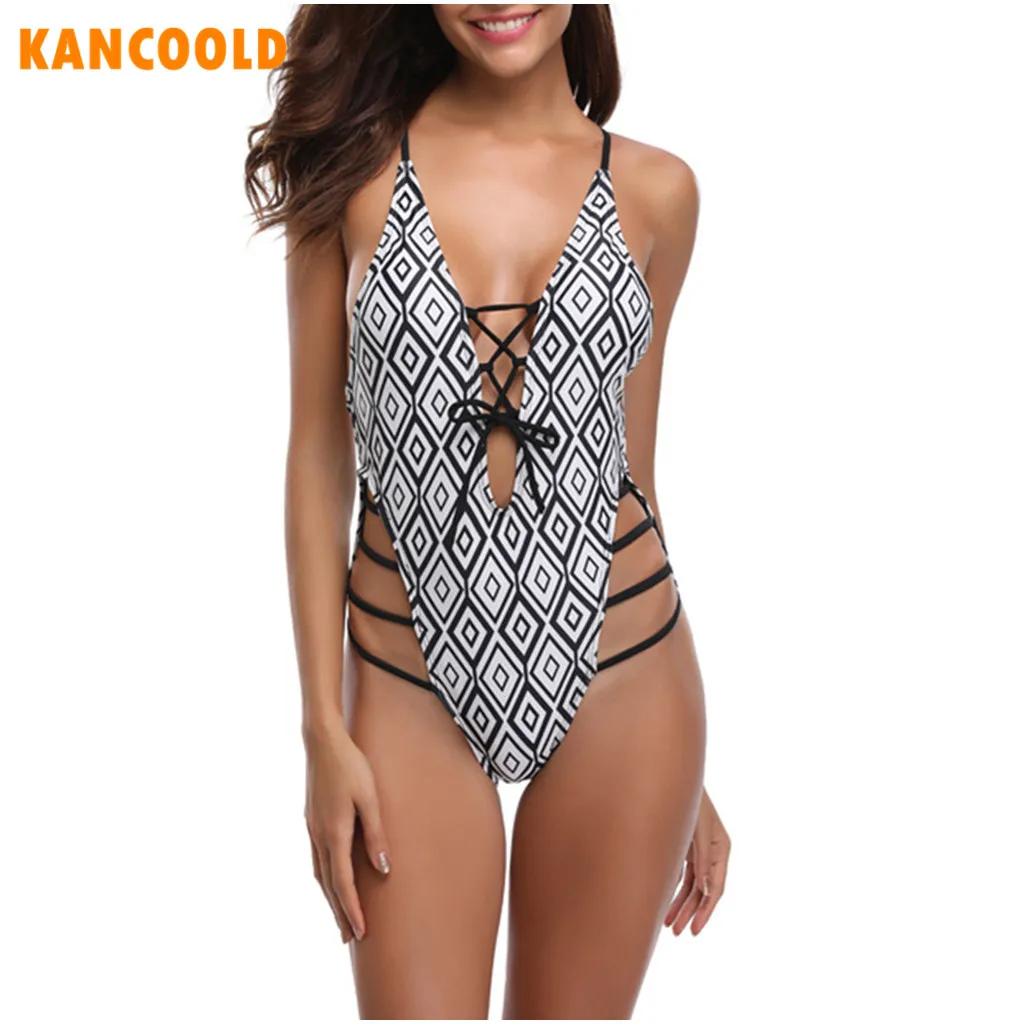 Сексуальный купальник KANCOOLD Женский цельный комплект бикини для девушек модная