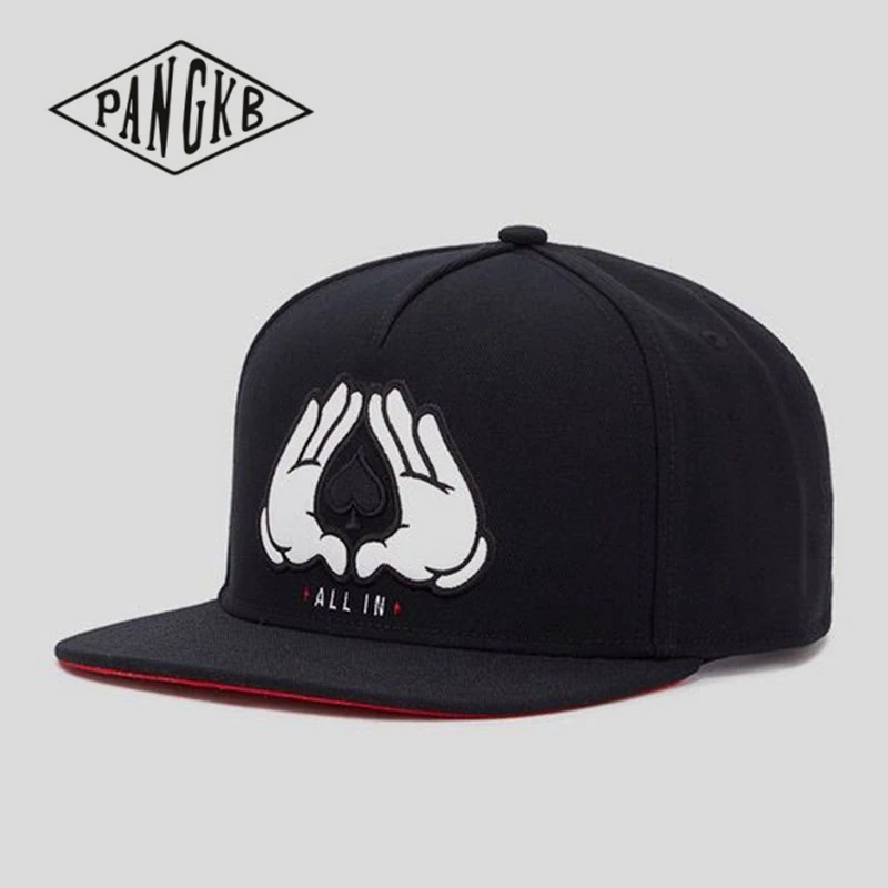 PANGKB бренд все в кепке Бруклин черный хлопок хип хоп snapback шляпа для мужчин женщин взрослых Открытый Повседневная Солнцезащитная бейсбольная кепка Bone - Цвет: 1