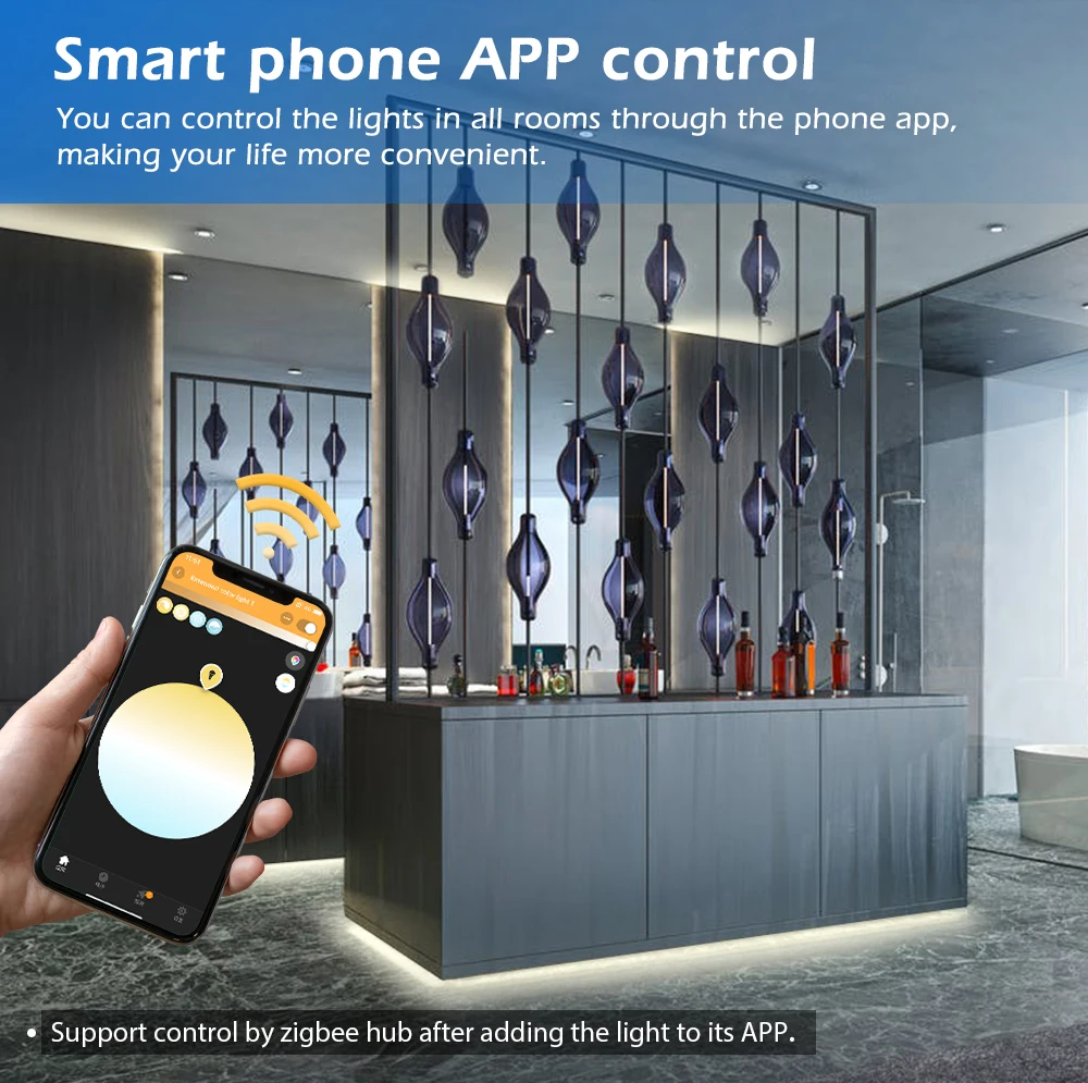 Zigbee 3.0 Smart Pro WWCW Controller Warm White Cold White Light Work with RF Remote, for LED Strip