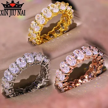 

Glamour Flawless Ring Gold Silver Rose Gold Colored Oval Cut Zircon Engagement Ring Ring Women's Party Jewelry Gift