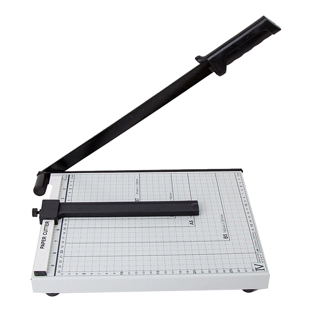 

Portable Paper Trimmer Sharp Paper Cutter Cutter with Ruler Photo Trimmer Office Supplies for A4 Paper Photo Cutting