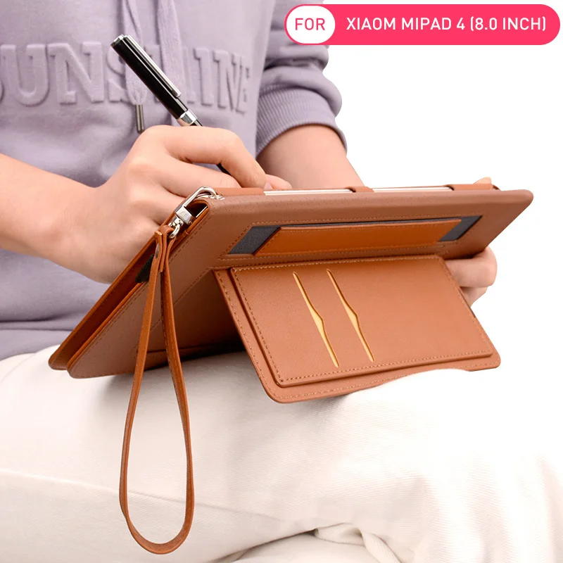 Чехол для Xiaomi Mi Pad 4 противоударный чехол премиум класса из искусственной кожи