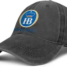 Hofbrauhaus-логотип для женщин ковбойская Кепка винтажная Спортивная Облегающая джинсовая шляпа для путешествий