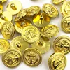 20PCS/pack 13/15/20MM Gold Anchor Buttons Plastic Sewing Accessory Shank Button Garment Clothing PT336 4