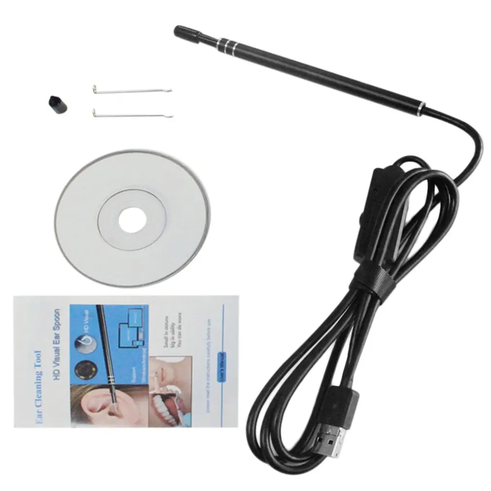 

USB Ear Cleaning Endoscope Earpick Visual Ear Spoon With Camera HD Earwax Removal For Windows PC For Android For IOS new