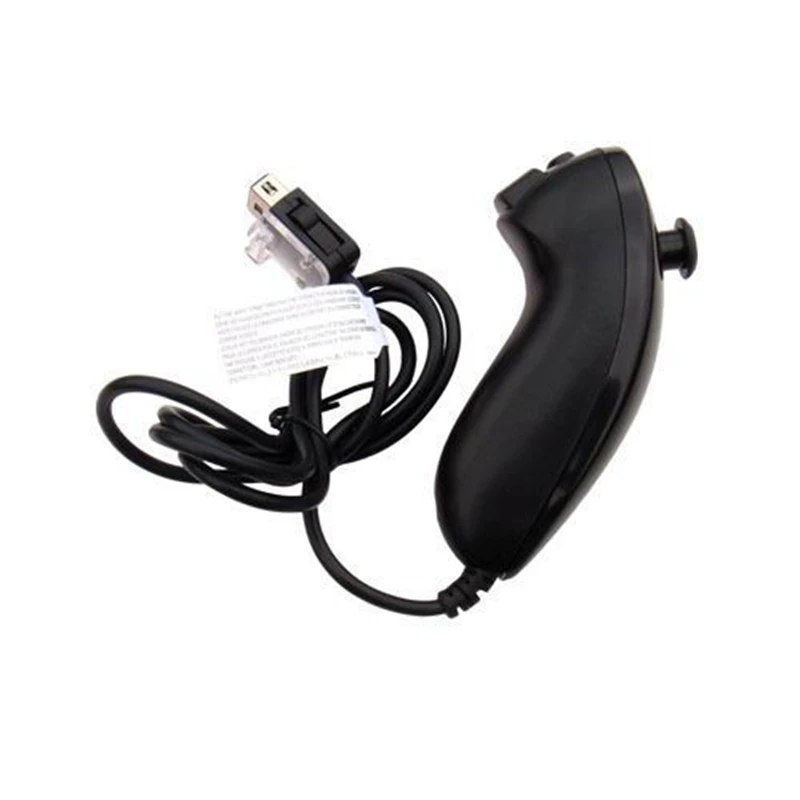 Black Motion Based Wired Nunchuck Controller for Nintendo Wii Console Video Game