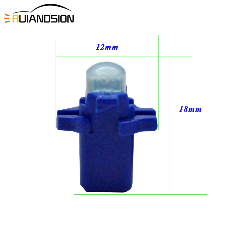 100x T5 B8.5D B8.5 SMD СВЕТОДИОДНЫЙ Автомобильный свет-излучающий диодный инструмент лампа накаливания на панель приборов авто Интерьер маленькая лампа