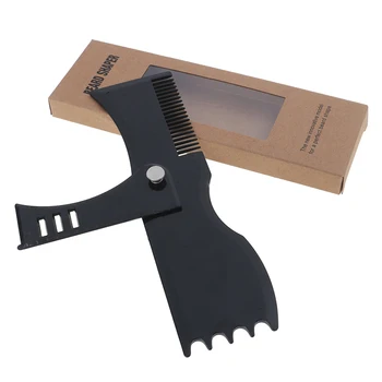 

New Beard Shaping Tool Black Trimming Shaper Template Comb Men's Beards Combs Beauty Tool For Hair Beard