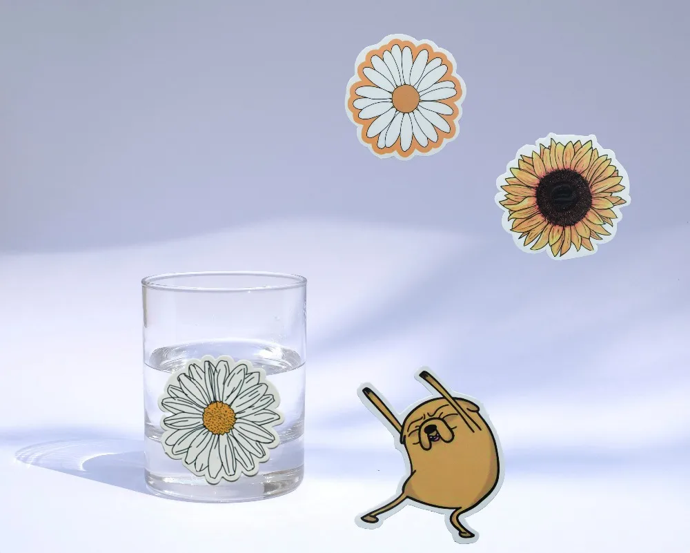 Yellow waterbottle sticker 6