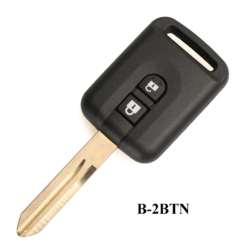 B-2BTN Jingyuqin 2/3 кнопки дистанционного ключа автомобиля оболочки для Nissan Qashqai Navara Micra NV200 Patrol Y61 Micra 350Z Pathfinder чехол для ключей Fob - Количество кнопок: B-2BTN
