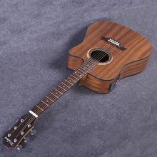 Diduo 41 дюймов Акустическая гитара из Сапеле Guitarra 5 секций EQ box Гитара для начинающих среднего диапазона поп-фолк гитара с аксессуарами AGT70